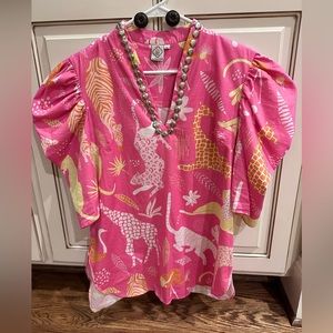 Sheridan French Pink Top Blouse size L